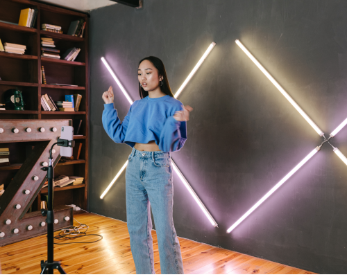 Video creator recording content
