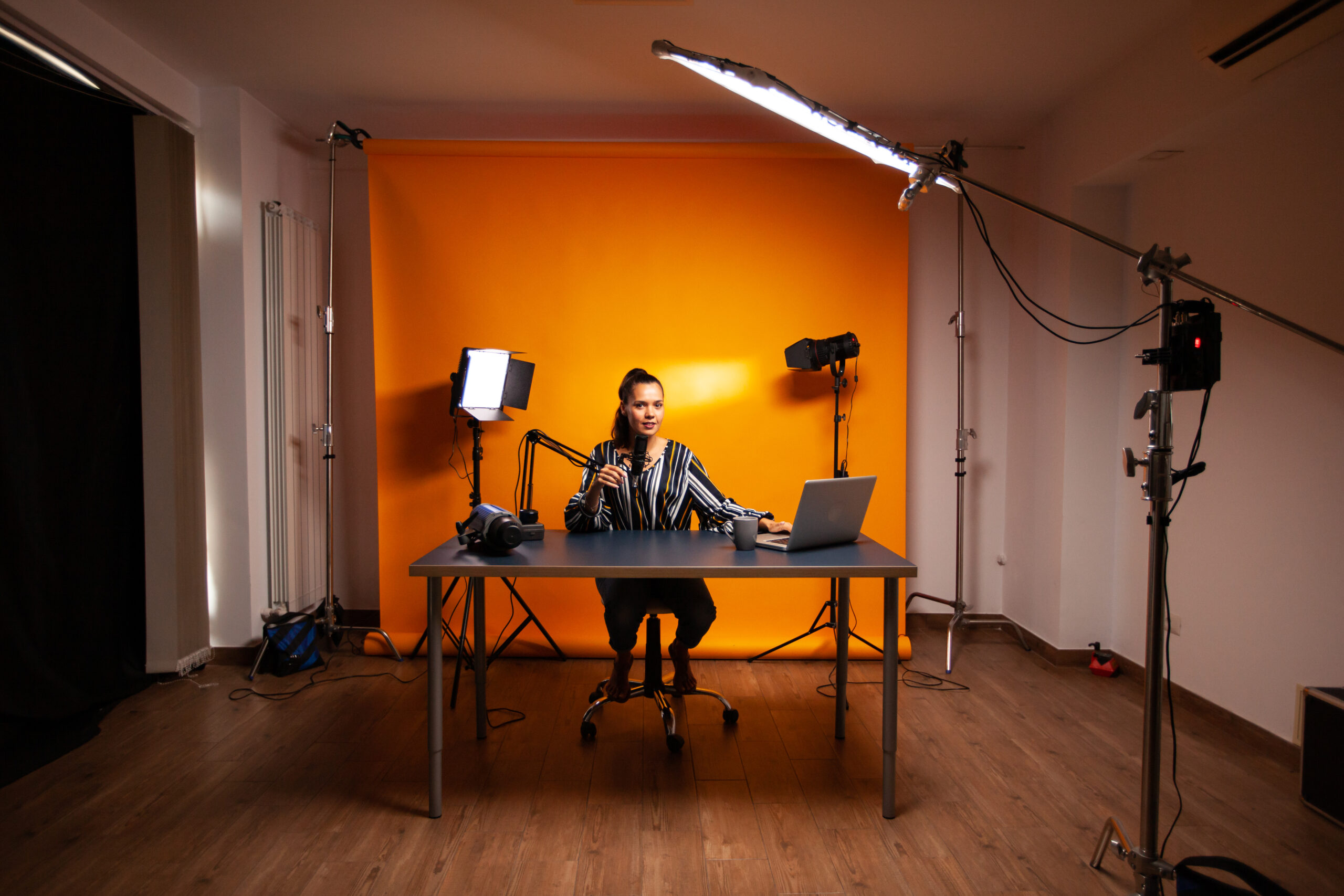 Professional podcast and video studio experience
